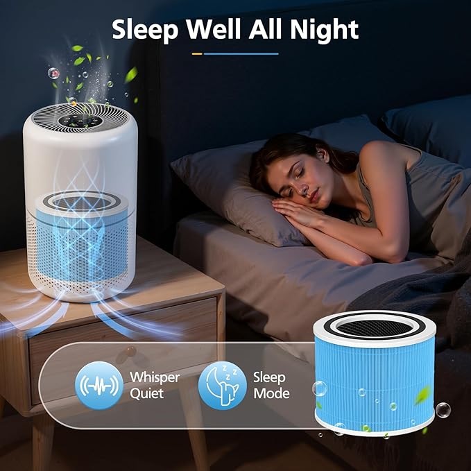 2 Pack Core 300 Replacement Filter for LEVOIT Core 300-P and Core 300S-P Air Purifier, Core 300-RF-SR