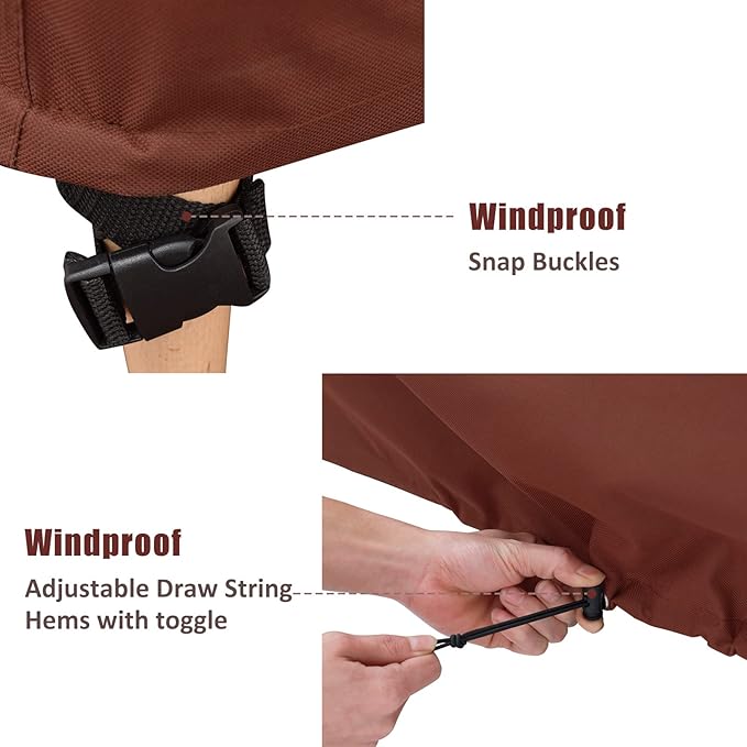 COSFLY Outdoor Furniture Cover for Patio Chairs Waterproof Clearance, Outside Furniture Lounge Deep Seat Cover, Fits up to 36W x 37D x36H inches(2 Pack)