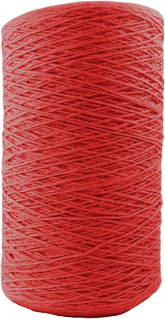 1mm x 1000 Feet Red Jute Rope, Twine for Gardening Tomato Climbing Plant Tie Floristry Crafts Gift Wrapping Packing Decor