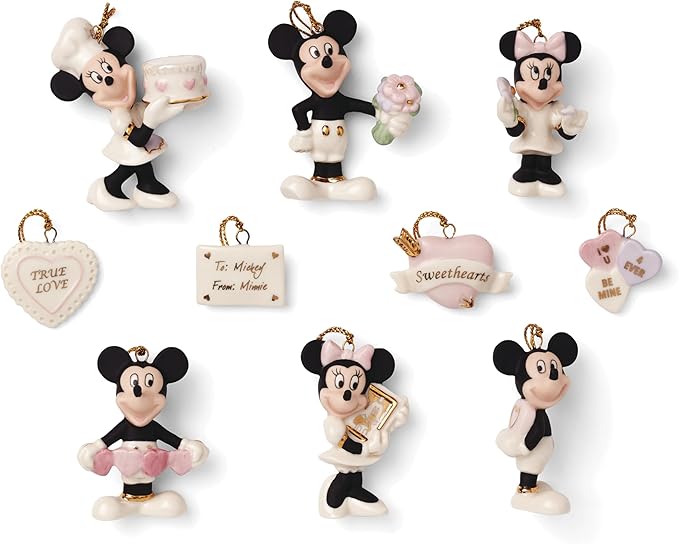 Lenox 895918 Disney Romantic Moments 10-Piece Mini Ornament Set
