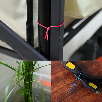 200 Pcs 6 inch Garden Twist Tie, Round Plastic Twist Ties for Plants, Vines and Wrapping Cords or Christmas Tree Gardening Plants Growth and Care, Office Home Cable Organization (Blue)