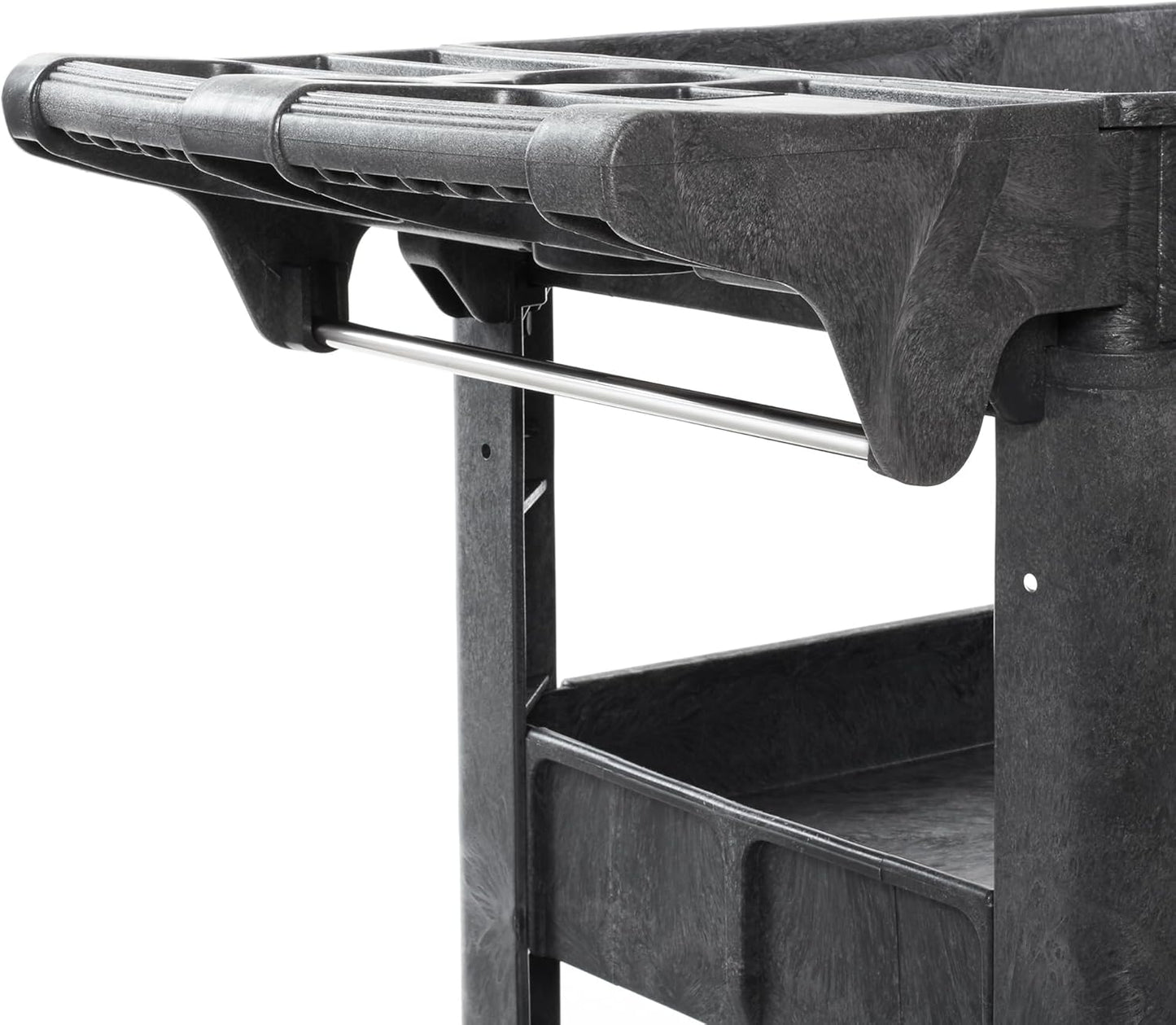 Dryser Utility Cart with Wheels, 40" x 17" Heavy Duty 550 lb. Capacity with Shelves - 3 Tier Rolling Cart with Four 5" Swivel Casters for Warehouse, Garage, Cleaning