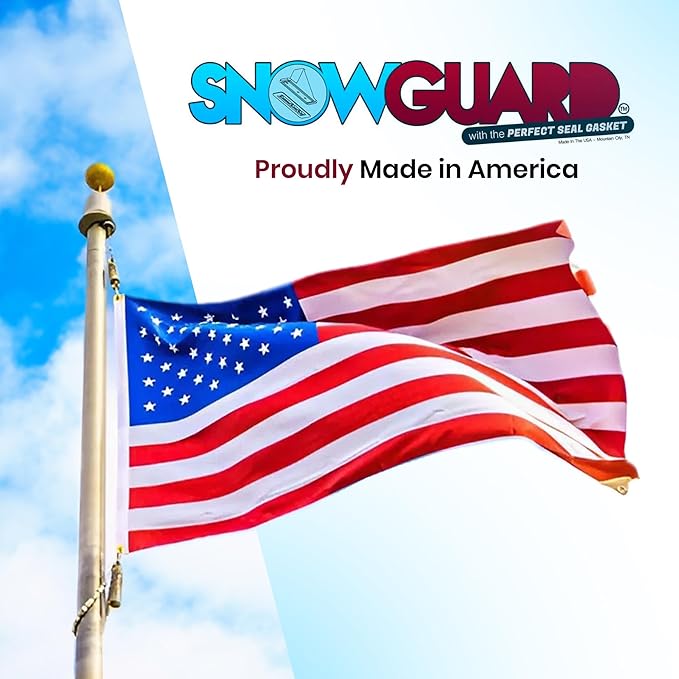 50 Pack Snow Guards for Metal Roofs – Includes Perfect Seal Gaskets & Screws – Heavy-Duty Polycarbonate Snow & Ice Stops – Prevents Sliding Snow | Hunter Green | Made in USA
