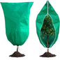 2 Pack Plant Covers Freeze Protection, 47''W x 78''H 2.5oz/yd² Winter Tree Frost Blankets Frost Cloths Protectors Bag Cover with Zipper Drawstring for Outdoor Plants Shrub Fruit Trees Potted