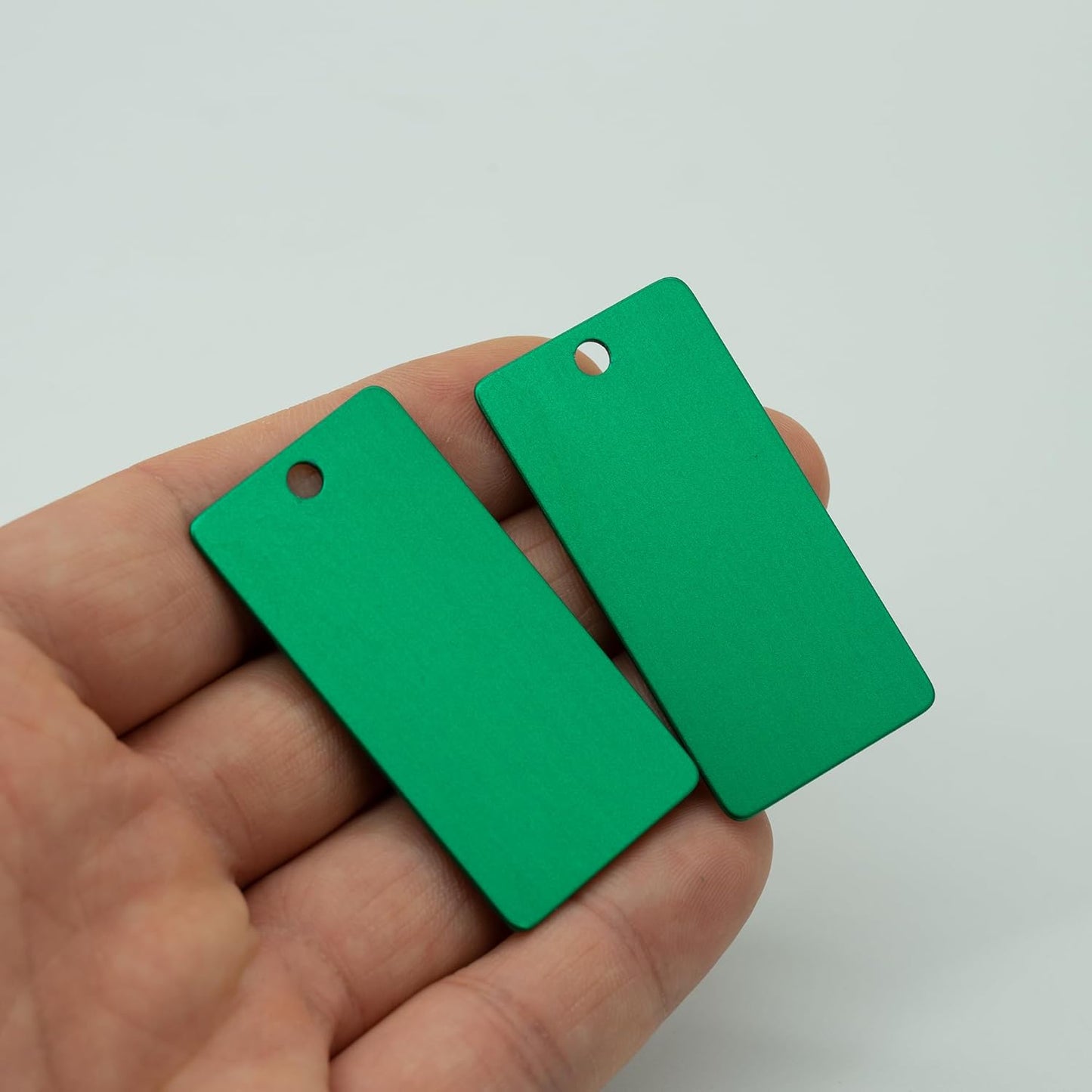 StayMax Anodized Aluminum Engraving Blanks 1x2 Inch 50 Pack (Green)