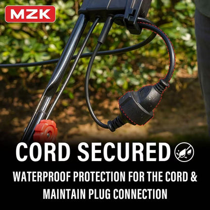 MZK 15-inch 2-in-1 Electric Dethatcher and Scarifier w/Removeable 5-Position Height Adjustment,Lawn dethatcher w/12-Gallon Thatch Collection Bag,Keep Lawn Health,DS15A03