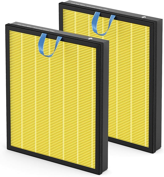 Vital 200S Pet Care Replacement Filter Compatible with LEVOIT Vital 200S Air Purifier, 3-in-1 Filtration with Activated Carbon Vital 200S-P Filter, Vital 200S-RF-PA (LRF-V201-YUS), 2 Pack, Yellow