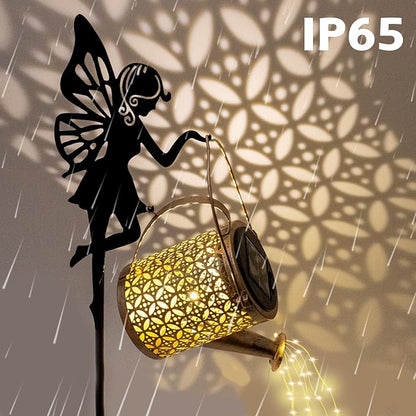 Solar Watering Can Light, Outdoor Decorative Garden Decor Lights for Yard Decorative Birthday Gifts for Women for Patio Yard Statues Garden Decor Gifts