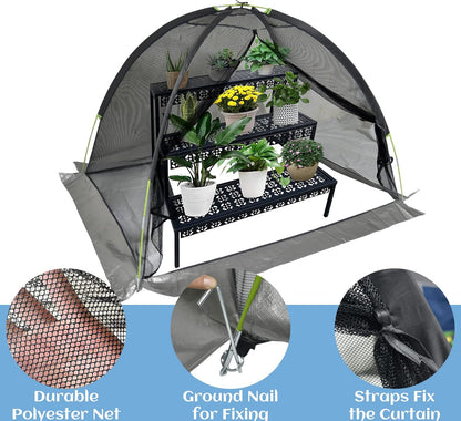 Crop Cages for Garden 7X5X4.4FT - Reusable Mesh Plant Cover for Outdoor Raised Garden Bed Protection Sun Shade & Bird Netting for Fruits/Vegetables and Bushes