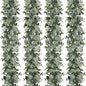 Dolicer 4 Packs 6FT Artificial Eucalyptus Garland, Faux Greenery Garland Hanging Fake Silver Dollar Eucalyptus Leaves Vines for Wedding Backdrop Arch Table Wall Party Home Decor