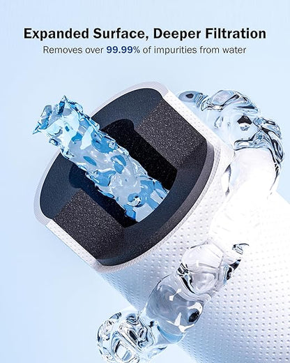 Dreamwills DS10 Under Sink Water Filter System, 1.3 GPM Direct Connect Kitchen Faucet Filtration, 3-Minute Tool-Free Install, Reduces Lead, Chlorine, Bad Taste, Retains Minerals, 1 Year