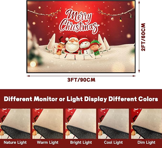 2' X 3' Merry Christmas Rug,Christmas Trees Decorative Indoor Bedroom Xmas Winter Welcome Door Mat Anti-Slip Rubber Area Rug for Seasonal Holiday Decoration,23.6" X 35.4"