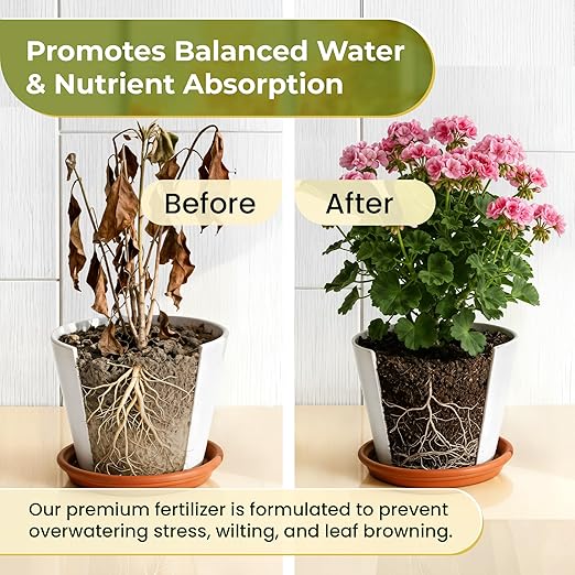 Indoor Plant Fertilizer Pellets | 18-6-8 Macro Plus for Seedlings and Mature Plants | Multi-Purpose Blend & Gardening Supplies| 5.2 oz Resealable Packaging