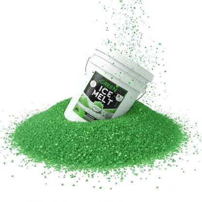 Green Ice Melt -25°F Effective, Pet Safe Eco-Friendly De-Icer, Fast-Acting Granules for Driveways, Walkways & Entryways, 8 lb Pail