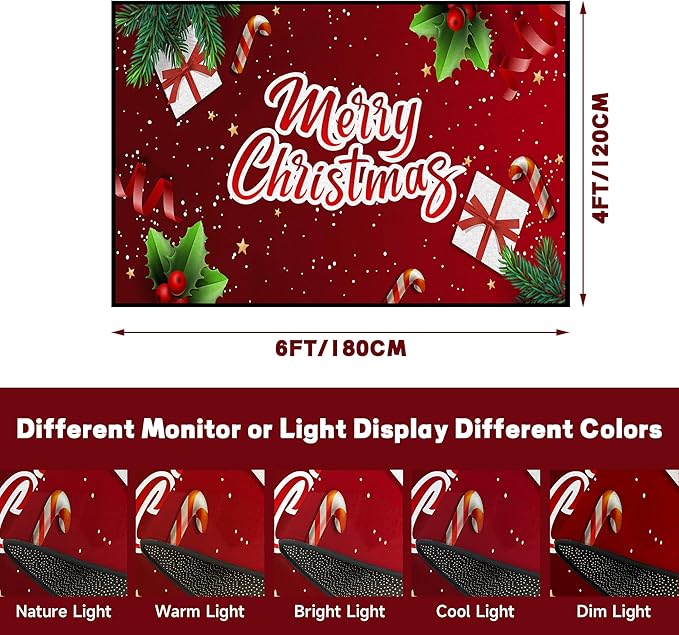 Christmas Rug Xmas Holiday Decorative Christmas Tree and Snowflake Pattern Welcome Mat for Home Decoration Non Slip Outdoor Indoor Entrance Floor Mat,71" X 47"