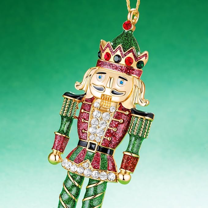2025 Christmas Nutcracker Ornament, Metal Hanging Nutcracker Ornaments, Nutcracker Christmas Ornament Gifts for Sisters Mom Grandparent Women Men