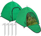 Winter Large Plant Covers Freeze Protection with Stakes, 24.4 x24.4 x22.4inch Warm Plant Protection Tent Foldable with Zipper Door, Plant Snow Ice Covers Protecting Fruit Tree (2Pack)