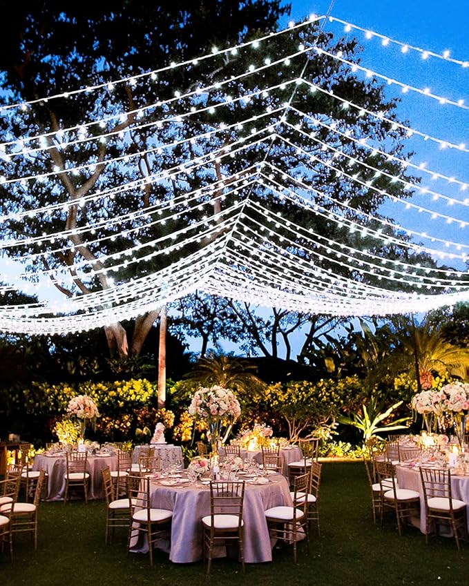 Fairy Lights for Bedroom Total 250 FT 760 LED, Extra Long Outdoor String Lights Waterproof, Timer & Memory, 8 Modes Dimmable Plug in Fairy for Classroom Outside Tree Wedding Patry Cool White