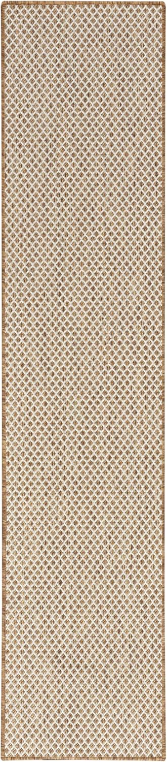 Nourison Home Courtyard Jute Ivory 2'2" x 8' Area Rug - Easy Clean, Non Shedding, Bed Room, Living Room, Dining Room, Kitchen (8' Runner)