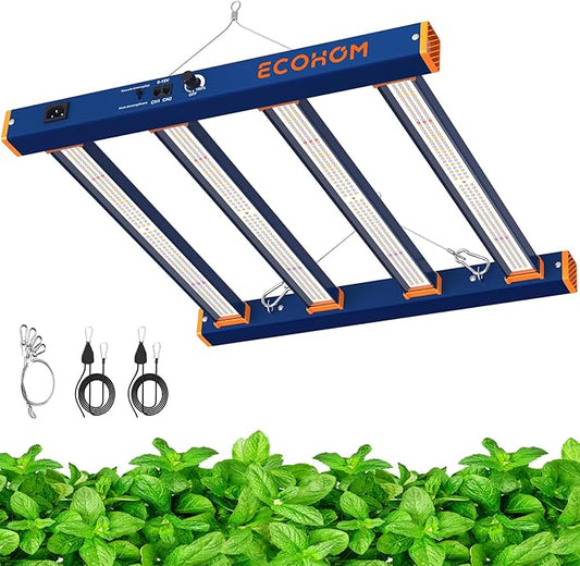 LED Grow Light, 320W Grow Lights for Indoor Plants, Full Spectrum Growing Light Plant Hanging Growing Lamps, Daisy Chain Dimmable Grow Lamp, Commercial for 3x3ft Coverage in Grow Tent