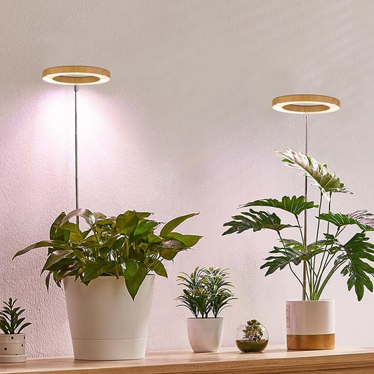 yadoker Plant Grow Light, LED Growing Light Full Spectrum for Indoor Plants,Height Adjustable, Automatic Timer, 5V Low Safe Voltage,Idea for Small