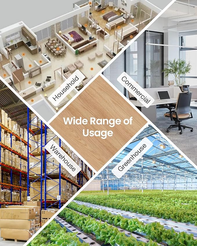 Mifasol Humidifier Large Room, 5.3Gal/20L Warm and Cool Mist Humidifiers for Home 1500 sq ft, Double Nozzles Whole House Humidifier, Humidifiers for Bedroom Plants Office Commercial Large Areas, White