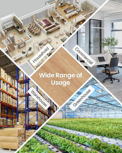 Mifasol Humidifier Large Room, 5.3Gal/20L Warm and Cool Mist Humidifiers for Home 1500 sq ft, Double Nozzles Whole House Humidifier, Humidifiers for Bedroom Plants Office Commercial Large Areas, White