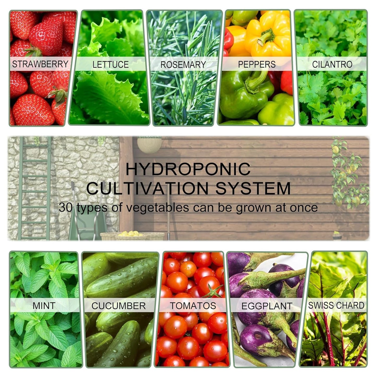 Hydroponics Tower Indoor Growing System Vertical Garden Planter Indoor Smart Garden Kit with Pump and Movable Water Tank Vegetable Plant Gift for Gardening Lover (35-Plants)