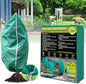 2 Pack Plant Covers Freeze Protection, 48"W x 72"H Winter Frost Blanket 2.36 oz/yd² Fabric Frost Cloth Tree Covers Shrub Jacket Bag with Zipper & Drawstring for Plants Fruit Tree Shrub Potted - Green