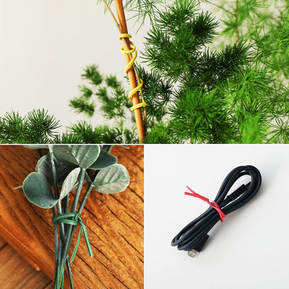 300 Pcs 6 inch White Plastic Twist Ties, Cable Ties, for Bags, Gardening Tools