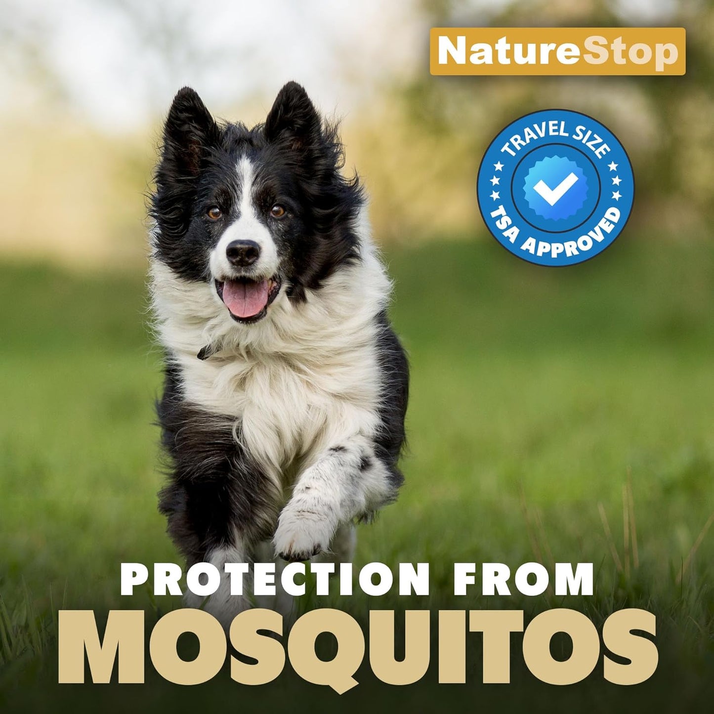 Mosquito Repellent Spray for Dogs, DEET-Free Travel-Size Bug Spray for Outdoor Protection, 3 oz
