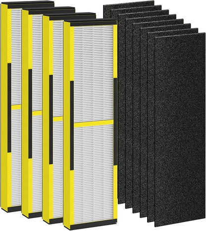 4 Pack FLT4825 Filter B Replacement Compatible with Germ Guardian Air Purifier, ac4825e Replacement Filter Fit for Germguardian Air Purifier AC4825 AC4825E AC4825W AC4300 AC4800 AC4900 AC4850