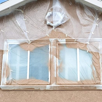 Aluf Plastics Plastic Sheeting - 20' x 100', 6 MIL Heavy Duty Gauge - Clear Vapor and Moisture Barrier Sheet Tarp/Drop Cloth for Greenhouses, Painting, Furniture Covers, Carpet Cover, Floor, Paint,