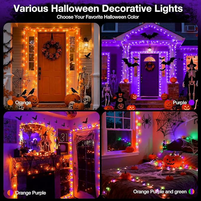 RGB Christmas Lights Outdoor, 164 FT 500 LED Color Changing String Lights with Remote & Timer, Music Sync Multiple Modes Waterproof Christmas Tree Light for Home Party Holiday Xmas Decoration