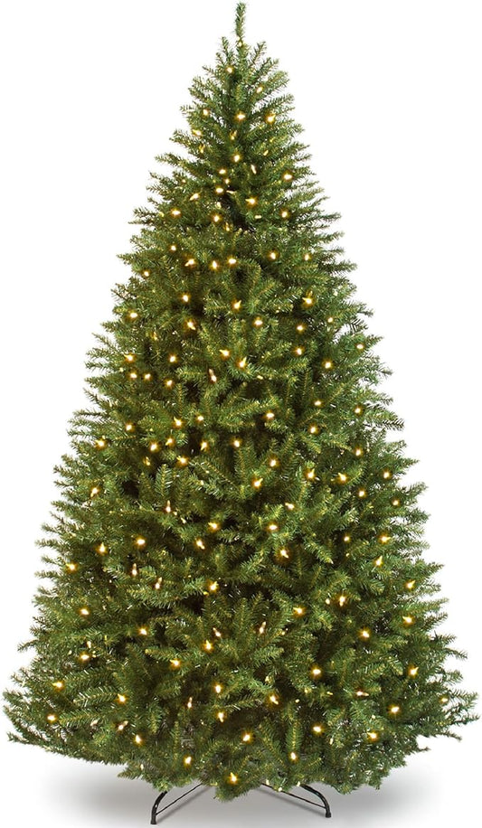 Best Choice Products Douglas Fir Christmas Tree, 4.5ft Pre-lit Artificial Full Fir Lighted Holiday Decoration w/Warm White Lights, Metal Stand