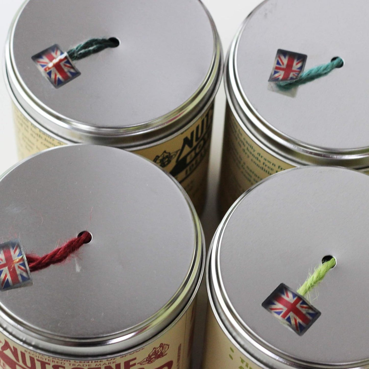 NUTSCENE Iconic Tin (Tin ‘O’ Twine) with Their Heritage Scottish Jute Twine and Hole in Top for Easy Dispensing. 14 Colors to Choose from. 164 Yards. (Deep Orchid)