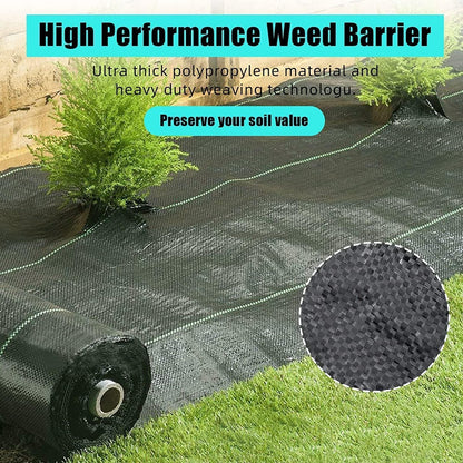 Broadfashion 3ft x 300ft Premium Weed Barrier Landscape Fabric, 3.24 oz Heavy Duty, Weed Control Fabric, High Permeability, Good for Flower Bed, Driveway Fabric and Ground Cover