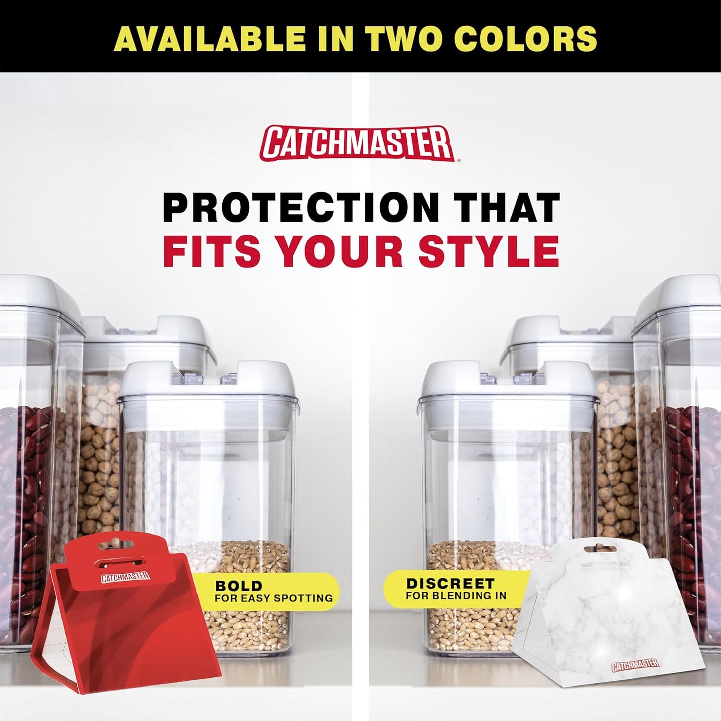 Catchmaster Premium Pantry Moth Traps, Marble Patterned Odorless Sticky Glue Traps 6PK, Pheromone Attractant for House, Kitchen Storage & Kitchen Pantry Cabinet, PheroGuard Technology, Trap Moths