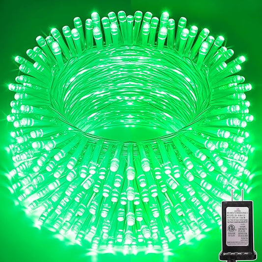 328 FT 1000 LED String Lights Outdoor Indoor, Christams String Lights Waterproof 8 Modes & Timer, Fairy Lights Plug in for Bedroom, Weeding, Patio, Party, Holiday,Christmas Decor (Green)