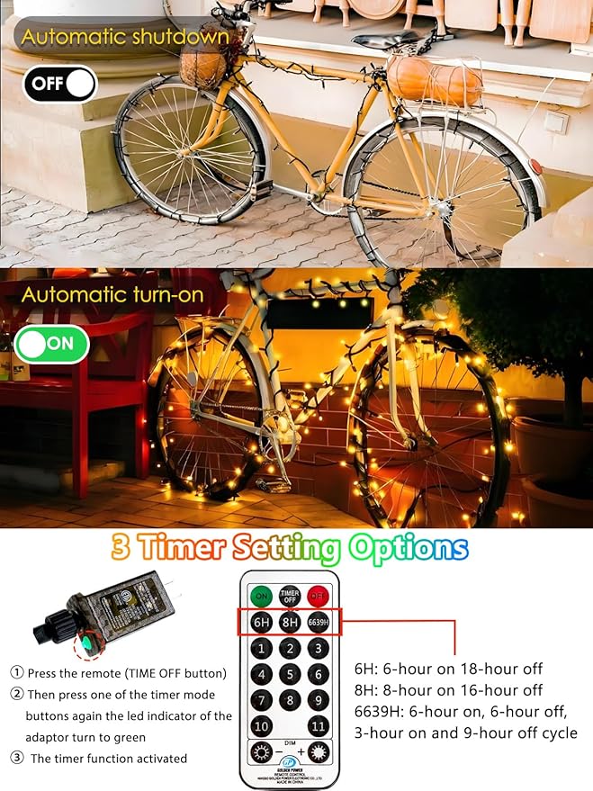 1000 LED 330 FT Color Changing Christmas Lights with 11 Lighting Modes, Fairy String Lights with Remote, Timer & Memory Function Waterproof for Xmas Tree Holiday Party Decor(Warm White & Multicolor)
