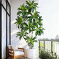 Artificial Dracaena Plant 7FT - Realistic Fake Dracaena Tree Tall Large Faux Silk Plants Fake Floor Potted Artificial Plants for Home Decor, Office Plants