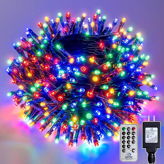Christmas Lights Indoor Outdoor Waterproof, 132FT 400 LED Multicolor String Lights for House Decorations, Ideal for Christmas Trees, Wedding, and Party