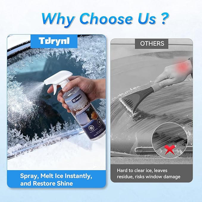 6 in 1 Snow Shovel & Snow Brush with Windshield De-Icer & Ice Scraper for Cars, Trucks, SUVs,40" Extendable & Bendable Thicken Aluminum Tube for Easy Roof Cleaning,180° Pivoting Head & EVA Grip