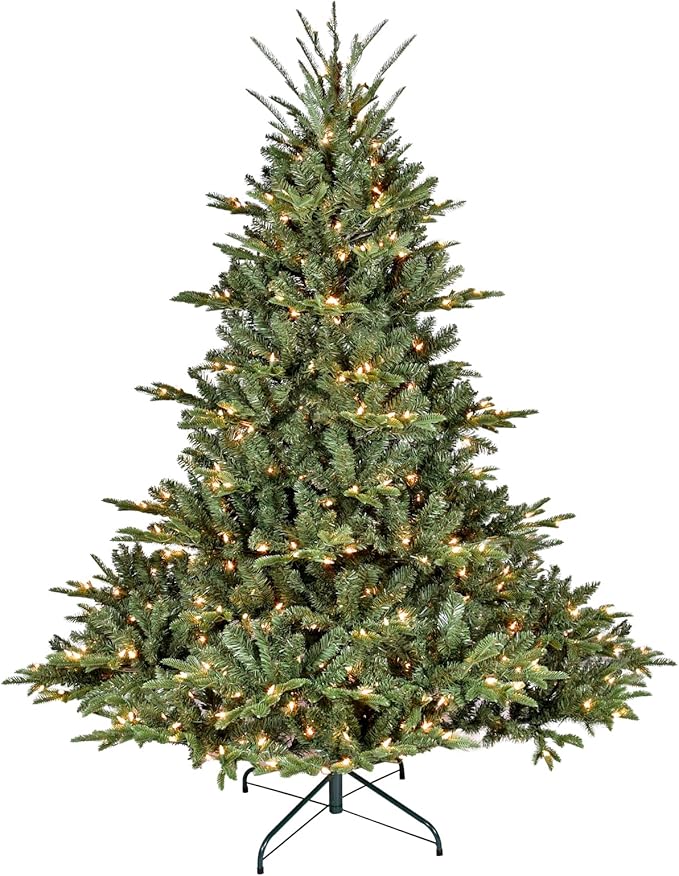 6ft Pre-Lit Christmas Tree | Leheyhey Artificial Chrismas Tree with 500 Lights, 1600 PE&PVC Mixed Branch Tips | Halloween Christmas Tree for Indoor and Outdoor Holiday Decoration
