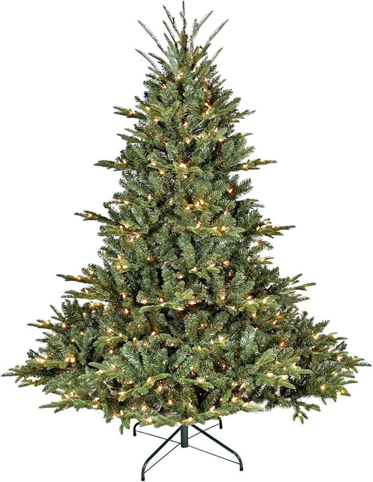6ft Pre-Lit Christmas Tree | Leheyhey Artificial Chrismas Tree with 500 Lights, 1600 PE&PVC Mixed Branch Tips | Halloween Christmas Tree for Indoor and Outdoor Holiday Decoration
