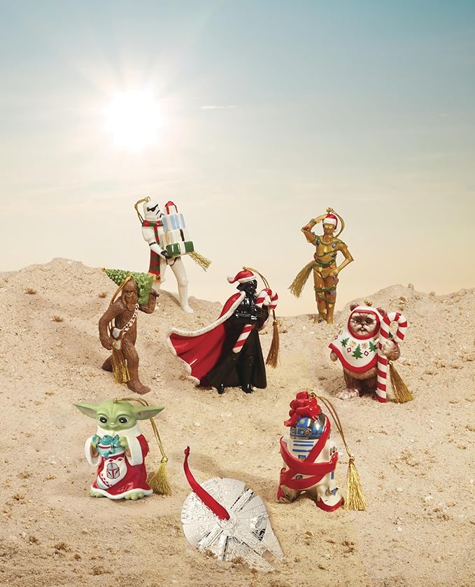 Lenox 897556 Millennium Falcon Metal Ornament, Christmas, Holiday Decorations