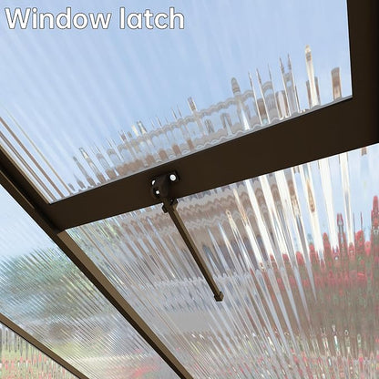 8x10 FT Greenhouse for Outdoors,Green House for Outside,Dark Gray