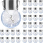 PARTPHONER 32 Pack Hanging Solar Lights Outdoor, Waterproof Solar Globe Lantern with Handle and Clip, Decorative Cracked Glass Ball Lights for Christmas Decor, Tree, Yard, Garden, Patio (Cold White)