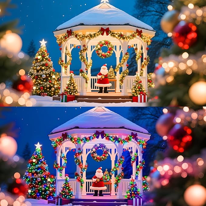 328 FT 1000 LED String Lights Outdoor Indoor, Christams String Lights Waterproof 8 Modes & Timer, Fairy Lights Plug in for Bedroom, Weeding, Patio, Party, Holiday,Christmas Decor