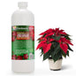 Gardenera Poinsettia Plant Fertilizer - 3-1-2 NPK - Organic Liquid Plant Food for Christmas Flowers and Trees - 32oz Concentrate